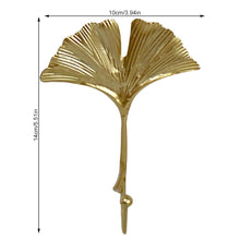 Load image into Gallery viewer, Green Gold Single Leaf Hanging Coat Hook Mini Wall Key Hook Home Decoration Modern Home Hanger Leaf Shape Coat Hooks Wall Mounted Hooks