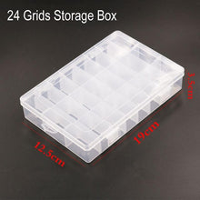 Load image into Gallery viewer, Grids Plastic Organizer Box Craft Organizer Storage with Adjustable Dividers Bead Box Fishing Tackles Box Jewelry Box Plastic Craft Storage Box Thick Hard Plastic Hobby Craft Storage Box