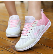 Load image into Gallery viewer, Gym Woman Spring Summer Sneakers Breathable Women Casual Shoes Trainers Running Shoes Light Mesh Tennis Casual Sneakers Fashion Walking Shoes For Womens