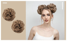 Load image into Gallery viewer, Hair Bun Extensions Messy Curly Elastic Hair Scrunchies Hairpieces Synthetic Chignon Donut Up-do Hair Pieces Clip in Hair Extension For Volumized Hair Buns For Girls