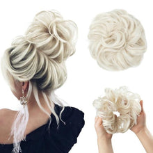 Load image into Gallery viewer, Hair Bun Extensions Messy Curly Elastic Hair Scrunchies Hairpieces Synthetic Chignon Donut Up-do Hair Pieces Clip in Hair Extension For Volumized Hair Buns For Girls