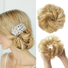 Load image into Gallery viewer, Hair Bun Extensions Messy Curly Elastic Hair Scrunchies Hairpieces Synthetic Chignon Donut Up-do Hair Pieces Clip in Hair Extension For Volumized Hair Buns For Girls