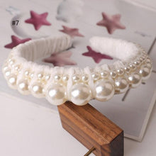Load image into Gallery viewer, Hair Hoop women hairbands Sweet Headbands for Women Beaded Pearl Headbands Hair Accessories Gorgeous Hair Accessories For Women