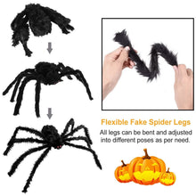 Load image into Gallery viewer, Halloween Decorations Spider 49" with 126" Tarantula Mega Spider Web