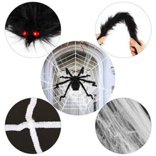 Load image into Gallery viewer, Halloween Decorations Spider Outdoor Stretch Cobweb