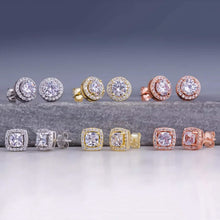 Load image into Gallery viewer, Halo Diamond Stud Earrings