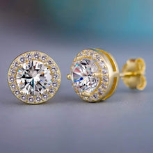 Load image into Gallery viewer, Halo Diamond Stud Earrings
