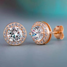 Load image into Gallery viewer, Halo Diamond Stud Earrings