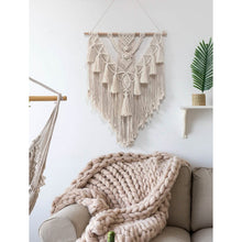 Load image into Gallery viewer, Hand Woven Lace Wall Hanging Bohemian Boho Art Decor