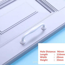 Load image into Gallery viewer, Handles Drawer Cabinet Furniture Kitchen Handles For Cabinet Knob Door Drawer Furniture Kitchen Knob Simplicity White Stainless Steel Hollow Tube Bar Drawer Pulls Cupboard Knob For Kitchen Furniture Hardware