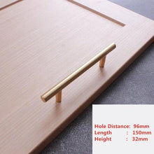 Load image into Gallery viewer, Handles Drawer Cabinet Furniture Kitchen Handles For Cabinet Knob Door Drawer Furniture Kitchen Pearl Golden Simplicity Hardware Pull Handles Modern Style T Bar Kitchen Cabinet Hardware Pulls