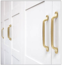 Load image into Gallery viewer, Handles Drawer Cabinet Furniture Kitchen Handles For Cabinet Knob Door Drawer Furniture Kitchen Pearl Golden Simplicity Hardware Pull Handles Modern Style T Bar Kitchen Cabinet Hardware Pulls