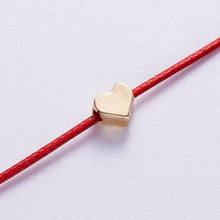 Load image into Gallery viewer, Handmade Red Thread String Rope Bracelet Cute Love Heart Star Butterfly Crown Cross Round Charm Star Heart Compass Bracelets Adjustable Bracelet Handmade Simple Cute Bracelets Best Friend Women Bracelet