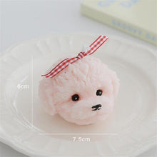 Load image into Gallery viewer, Handmade Scented Candles Creative Teddy Dog Candles Cute Bear Birthday Candles Bear Shaped Cool Candles Scented Funky Candles Aesthetic Candles Birthday Cake Decoration Cake Topper Decor For Baby ShoweAromatherapy Teddy Bear Shape Candle Gift