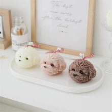 Load image into Gallery viewer, Handmade Scented Candles Creative Teddy Dog Candles Cute Bear Birthday Candles Bear Shaped Cool Candles Scented Funky Candles Aesthetic Candles Birthday Cake Decoration Cake Topper Decor For Baby ShoweAromatherapy Teddy Bear Shape Candle Gift
