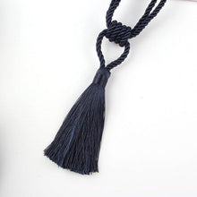 Load image into Gallery viewer, Handmade Tassel Curtain Tieback Room Accessories Gold Curtain Buckle Rope Home Decoration Holdback Window Fringe Curtain Tiebacks Hand-Woven Holdbacks Home Decorative Tassels Tiebacks