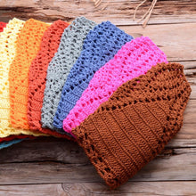 Load image into Gallery viewer, Handmade Vintage Crochet Bikinis Knitted Cotton Swimwear Women's Crochet Swimsuit Two Pieces Bathing Suits Bikini Swimsuit Top Bottom Bandage Modern Women Beachwear For Summer