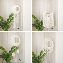 Load image into Gallery viewer, Handmade Wall Art Home Wall Decor Woven Hanging Tapestry Tassel Wind Chimes Wall Hanging Ornaments Hand Macrame Wall For Wall Wedding Living Room Gallery Patio Apartment Yard Decor