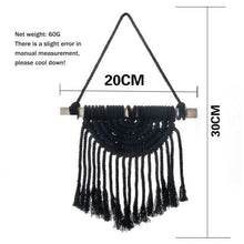 Load image into Gallery viewer, Handmade Wall Art Home Wall Decor Woven Hanging Tapestry Tassel Wind Chimes Wall Hanging Ornaments Hand Macrame Wall For Wall Wedding Living Room Gallery Patio Apartment Yard Decor