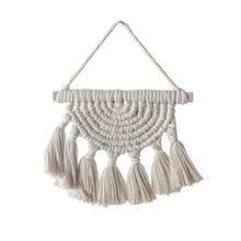 Load image into Gallery viewer, Handmade Wall Art Home Wall Decor Woven Hanging Tapestry Tassel Wind Chimes Wall Hanging Ornaments Hand Macrame Wall For Wall Wedding Living Room Gallery Patio Apartment Yard Decor