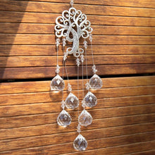Load image into Gallery viewer, Hanging Crystal With Ball Prism Rainbow Maker Tree of Life Decor For Garden Window Rainbow Maker with Chain for Easy Hanging Outdoor Home Kids Room Window