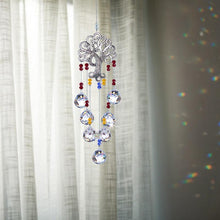 Load image into Gallery viewer, Hanging Crystal With Ball Prism Rainbow Maker Tree of Life Decor For Garden Window Rainbow Maker with Chain for Easy Hanging Outdoor Home Kids Room Window