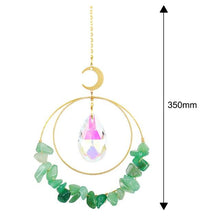 Load image into Gallery viewer, Hanging Sun Catcher Moon Light With Chain Pendant Ornament Crystal Balls Catcher Wind-chime Rainbow Maker Crystal Hanging Window Curtain Chandelier Outdoor Garden Home Decor Christmas Day Party Wedding Decoration