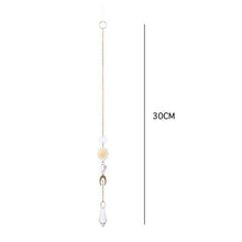 Load image into Gallery viewer, Hanging Sun Catcher Moon Light With Chain Pendant Ornament Crystal Balls Catcher Wind-chime Rainbow Maker Crystal Hanging Window Curtain Chandelier Outdoor Garden Home Decor Christmas Day Party Wedding Decoration