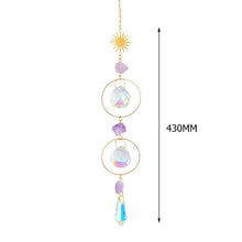 Load image into Gallery viewer, Hanging Sun Catcher Moon Light With Chain Pendant Ornament Crystal Balls Catcher Wind-chime Rainbow Maker Crystal Hanging Window Curtain Chandelier Outdoor Garden Home Decor Christmas Day Party Wedding Decoration