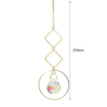 Load image into Gallery viewer, Hanging Sun Catcher Moon Light With Chain Pendant Ornament Crystal Balls Catcher Wind-chime Rainbow Maker Crystal Hanging Window Curtain Chandelier Outdoor Garden Home Decor Christmas Day Party Wedding Decoration