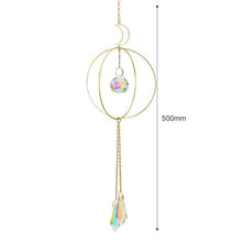 Load image into Gallery viewer, Hanging Sun Catcher Moon Light With Chain Pendant Ornament Crystal Balls Catcher Wind-chime Rainbow Maker Crystal Hanging Window Curtain Chandelier Outdoor Garden Home Decor Christmas Day Party Wedding Decoration
