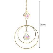 Load image into Gallery viewer, Hanging Sun Catcher Moon Light With Chain Pendant Ornament Crystal Balls Catcher Wind-chime Rainbow Maker Crystal Hanging Window Curtain Chandelier Outdoor Garden Home Decor Christmas Day Party Wedding Decoration