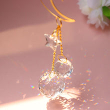 Load image into Gallery viewer, Hanging Sun Catcher Moon Light With Chain Pendant Ornament Crystal Balls Catcher Wind-chime Rainbow Maker Crystal Hanging Window Curtain Chandelier Outdoor Garden Home Decor Christmas Day Party Wedding Decoration