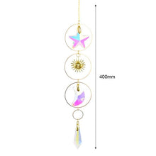 Load image into Gallery viewer, Hanging Sun Catcher Moon Light With Chain Pendant Ornament Crystal Balls Catcher Wind-chime Rainbow Maker Crystal Hanging Window Curtain Chandelier Outdoor Garden Home Decor Christmas Day Party Wedding Decoration