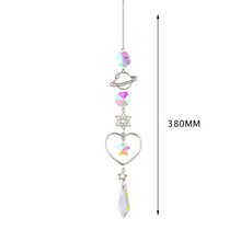 Load image into Gallery viewer, Hanging Sun Catcher Moon Light With Chain Pendant Ornament Crystal Balls Catcher Wind-chime Rainbow Maker Crystal Hanging Window Curtain Chandelier Outdoor Garden Home Decor Christmas Day Party Wedding Decoration