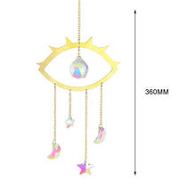 Load image into Gallery viewer, Hanging Sun Catcher Moon Light With Chain Pendant Ornament Crystal Balls Catcher Wind-chime Rainbow Maker Crystal Hanging Window Curtain Chandelier Outdoor Garden Home Decor Christmas Day Party Wedding Decoration
