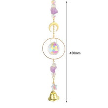 Load image into Gallery viewer, Hanging Sun Catcher Moon Light With Chain Pendant Ornament Crystal Balls Catcher Wind-chime Rainbow Maker Crystal Hanging Window Curtain Chandelier Outdoor Garden Home Decor Christmas Day Party Wedding Decoration