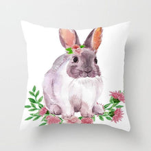 Load image into Gallery viewer, Happy Easter Pillowcase Easter Decorations For Home Party Rabbit Eggs Spring Easter Decor Linen Throw Pillow Cover Case Farmhouse Eggs Tree Rabbit Holiday Cushion Cover Polyester Pillow Cover