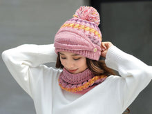 Load image into Gallery viewer, Hat Winter Mask balaclava Hat for girls Scarf Thick Warm Fleece Inside Knitted Hat Thick Mask Warm Full Face Scarf Winter Hats Hiking Face Scarf Balaclava Helmet Liner Cap Soft Sport Reusable Headgear Winter Fishing Warm Mask