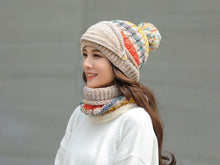 Load image into Gallery viewer, Hat Winter Mask balaclava Hat for girls Scarf Thick Warm Fleece Inside Knitted Hat Thick Mask Warm Full Face Scarf Winter Hats Hiking Face Scarf Balaclava Helmet Liner Cap Soft Sport Reusable Headgear Winter Fishing Warm Mask