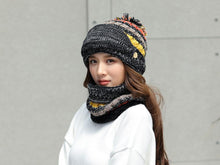 Load image into Gallery viewer, Hat Winter Mask balaclava Hat for girls Scarf Thick Warm Fleece Inside Knitted Hat Thick Mask Warm Full Face Scarf Winter Hats Hiking Face Scarf Balaclava Helmet Liner Cap Soft Sport Reusable Headgear Winter Fishing Warm Mask