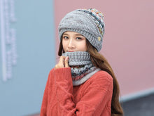 Load image into Gallery viewer, Hat Winter Mask balaclava Hat for girls Scarf Thick Warm Fleece Inside Knitted Hat Thick Mask Warm Full Face Scarf Winter Hats Hiking Face Scarf Balaclava Helmet Liner Cap Soft Sport Reusable Headgear Winter Fishing Warm Mask