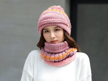 Load image into Gallery viewer, Hat Winter Mask balaclava Hat for girls Scarf Thick Warm Fleece Inside Knitted Hat Thick Mask Warm Full Face Scarf Winter Hats Hiking Face Scarf Balaclava Helmet Liner Cap Soft Sport Reusable Headgear Winter Fishing Warm Mask