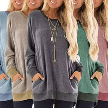 Load image into Gallery viewer, Haute Edition Women's Ultra Soft Long Sleeve Pullover Sweatshirt