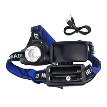 Load image into Gallery viewer, Headlamp Flashlight USB LED Head Rechargeable Light Waterproof Green/Red/UV 395nm Zoomable Headlamp Flashlight Light Outdoor Waterproof Headlight Led Head Lamp 3 Modes Torch For Camping Hiking Fishing