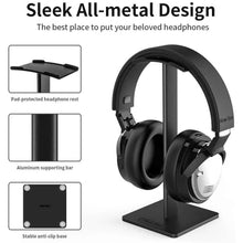 Load image into Gallery viewer, Headphone Stand with Aluminum Supporting Bar Flexible Headrest