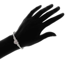 Load image into Gallery viewer, Heart Cable Initial Bracelet Hypoallergenic and Adjustable