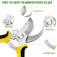 Load image into Gallery viewer, Heavy Duty Pruning Shears with Rust Proof Stainless Steel Blades Handheld Gardening Tools