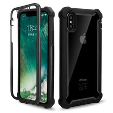 Load image into Gallery viewer, Heavy Duty Shockproof Phone Case For iPhone 14 13 12 Soft Transparent Back Cover Full-Body Clear Bumper Case with Built-in Screen Protector For iPhone