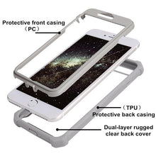 Load image into Gallery viewer, Heavy Duty Shockproof Phone Case For iPhone 14 13 12 Soft Transparent Back Cover Full-Body Clear Bumper Case with Built-in Screen Protector For iPhone